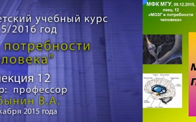 Дубынин Вячеслав. Мозг: медиаторы потребностей (введение в нейрохимию и нейрофармакологию). Лекция 12.